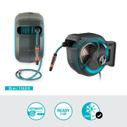 Dévidoir automatique mural RollUp XL 35 m - GARDENA