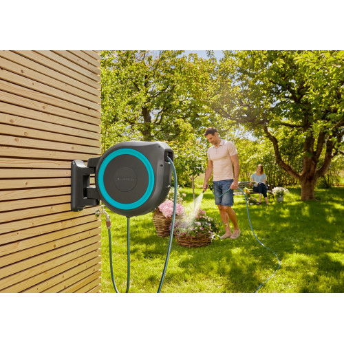 Dévidoir automatique mural RollUp XL 35 m - GARDENA