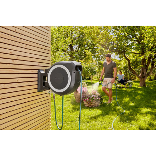 Dévidoir automatique mural RollUp XL 35 m - GARDENA