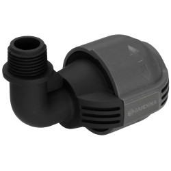 Coude d'arrosage enterré 25 mm filetage 1/2" mâle de marque GARDENA, référence: J62500