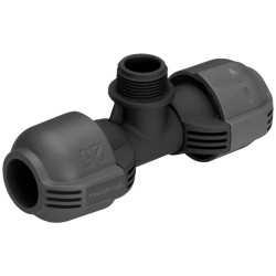 Dérivation en T d'arrosage enterré 25 mm mâle 3/4" de marque GARDENA, référence: J65400