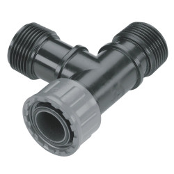 Té pour clarinette d'arrosage enterré 26/34 - 2 mâles et 1 femelle de marque GARDENA, référence: J65900