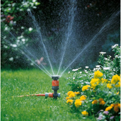 Arroseur circulaire de jardin Vario Comfort sur pic - GARDENA