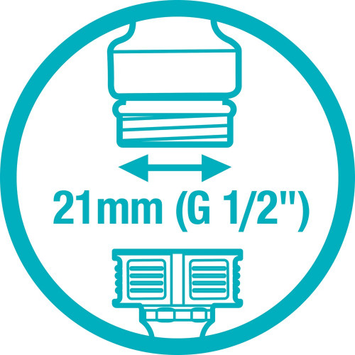 Nez de robinet anti-éclaboussures 21 mm (G 1/2") - résistant au gel - GARDENA
