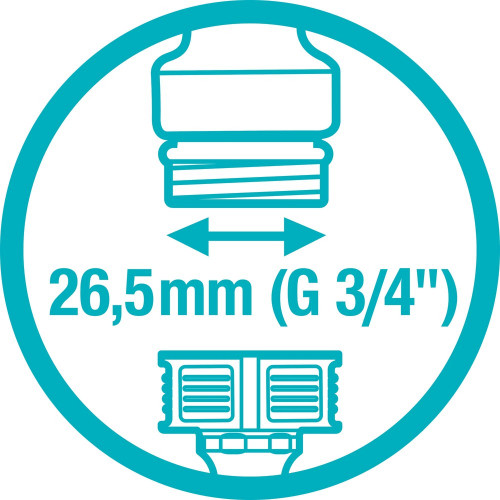 Nez de robinet anti-éclaboussures 26,5 mm (G 3/4") - résistant au gel - GARDENA