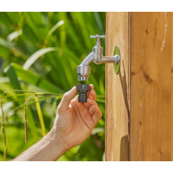 Nez de robinet d'arrosage à visser grand débit 3/4" - GARDENA