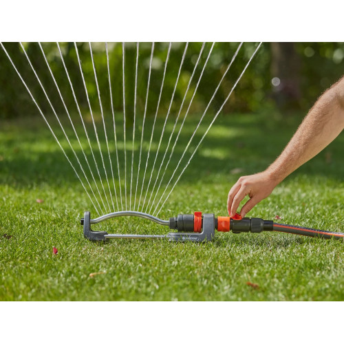 Raccord de tuyau d'arrosage 19 mm + vanne de régulation grand débit Profi - GARDENA