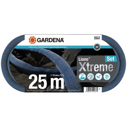 Kit tuyau Liano™Xtreme 25m, Ø 13mm + pièces GARDENA System - ultra résistant - GARDENA