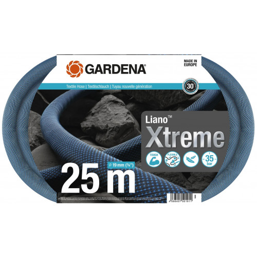 Tuyeu Liano™Xtreme 25m, Ø 19mm (3/4") - ultra résistant - GARDENA