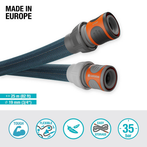 Tuyeu Liano™Xtreme 25m, Ø 19mm (3/4") - ultra résistant - GARDENA