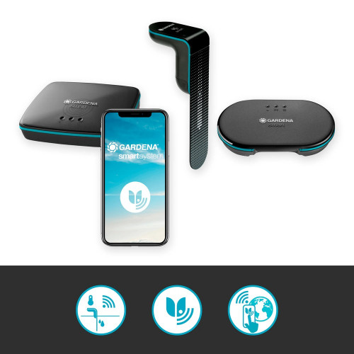Kit smart Multi-Channel Irrigation Control + Sensor - jusqu'à six zones de jardin - GARDENA