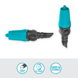 Goutteurs réglable Micro-Drip - 0-15 l/h - Boîte de 15 pièces - GARDENA