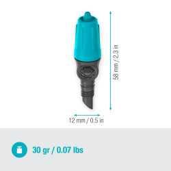 Goutteurs réglable Micro-Drip - 0-15 l/h - Boîte de 15 pièces - GARDENA