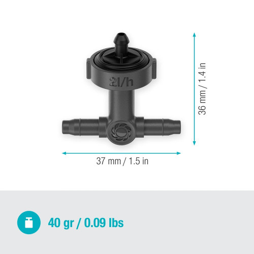 Goutteurs en ligne régulateur de pression 2 l/h - Boîte de 10 pièces - GARDENA