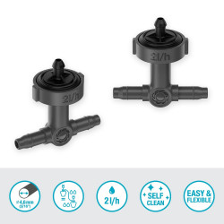 Goutteurs en ligne régulateur de pression 2 l/h - Boîte de 20 pièces - GARDENA
