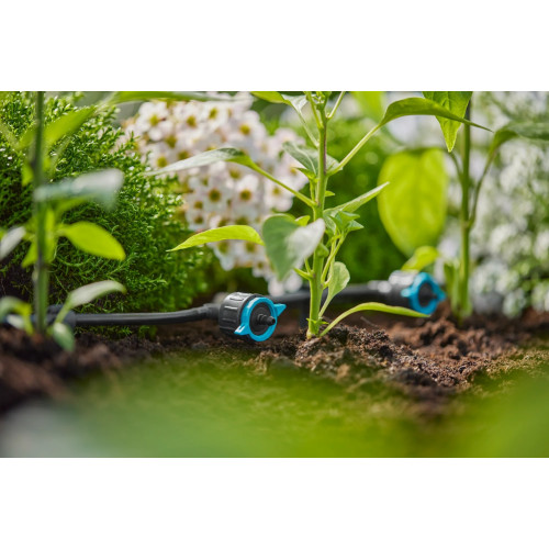 Goutteurs en ligne réglable et régulateur de pression 1 - 8 l/h - Boîte de 5 pièces - GARDENA