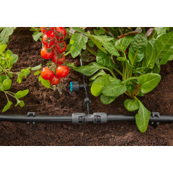 Goutteurs en ligne réglable et régulateur de pression 1 - 8 l/h - Boîte de 5 pièces - GARDENA