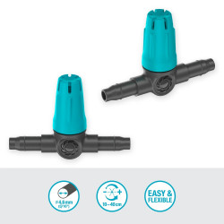 Asperseurs en ligne pour l'irrigation flexible de petites surfaces - Boîte de 10 pièces - GARDENA