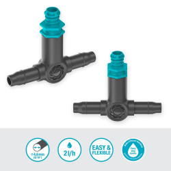 Goutteurs en ligne auto-régulant 2 l/h - Boîte de 10 pièces - GARDENA