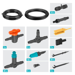 Kit d'initiation goutte-à-goutte pour terrasse jusqu'à 30 plantes Micro-Drip-System - GARDENA