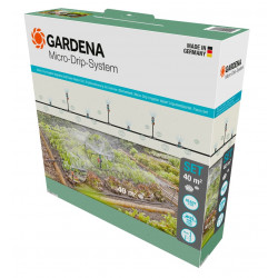 Kit d'initiation goutte-à-goutte pour potagers, plates-bandes et bordures de fleurs - 60 m² de marque GARDENA, référence: J7878500