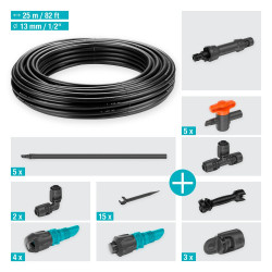 Kit d'initiation goutte-à-goutte pour potagers, plates-bandes et bordures de fleurs - 60 m² - GARDENA