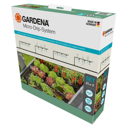 Kit d'initiation goutte-à-goutte pour rangées de plantes jusqu'à 35 plantes - GARDENA