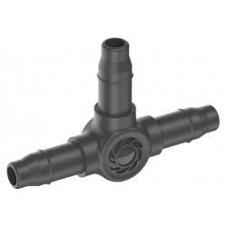 Dérivations en T pour tuyau à goutteurs incorporés 4,6 mm - Boîte de 5 pièces de marque GARDENA, référence: J7879100