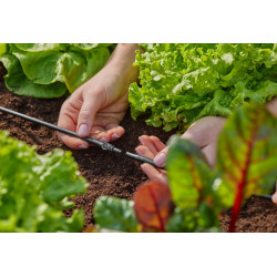 Jonctions droite pour le tuyau d'alimentation 4,6 mm - Boîte de 5 pièces - GARDENA