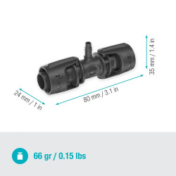 Réducteurs de raccordement en T 13 mm - 4.6 mm - Quick & Easy - Boîte de 4 pièces - GARDENA