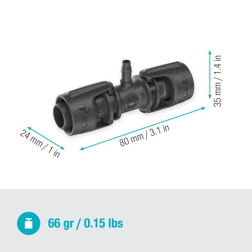 Réducteurs de raccordement en T 13 mm - 4.6 mm - Quick & Easy - Boîte de 4 pièces - GARDENA