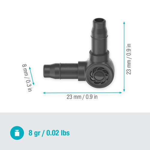 Jonctions en L 4.6 mm - Easy & Flexible - Boîte de 10 pièces - GARDENA