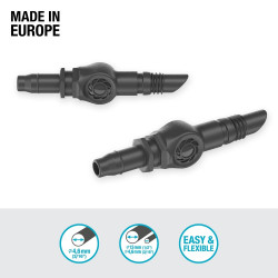 Jonctions droite 4.6 mm - Easy & Flexible - Boîte de 10 pièces - GARDENA