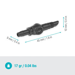 Jonctions droite 4.6 mm - Easy & Flexible - Boîte de 10 pièces - GARDENA