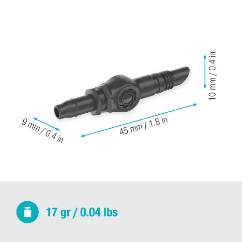 Jonctions droite 4.6 mm - Easy & Flexible - Boîte de 10 pièces - GARDENA