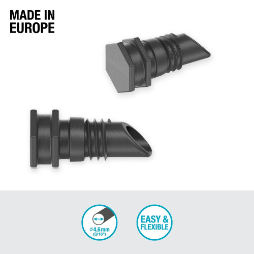 Bouchon du tuyau 4,6 mm (3/16") - Easy & Flexible - Boîte de 10 pièces - GARDENA