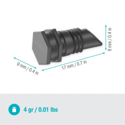 Bouchon du tuyau 4,6 mm (3/16") - Easy & Flexible - Boîte de 10 pièces - GARDENA