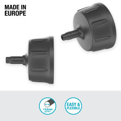 Raccord nez de robinet 3/16 4.6mm (3/16") Micro-Drip - Quick & Easy - GARDENA