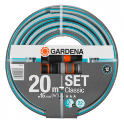 Tuyau d'arrosage Classic Ø 15 mm + accessoires d'arrosage de marque GARDENA, référence: J7884600