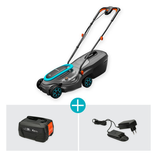 Tondeuse PowerMax 32/18V P4A sur batterie - Coupe Ø 32 cm - jusqu'à 200m² - GARDENA