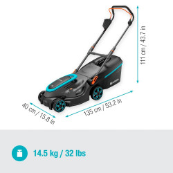 Tondeuse PowerMax 37/36V P4A sans batterie - Coupe Ø 37 cm - jusqu'à 350m² - GARDENA