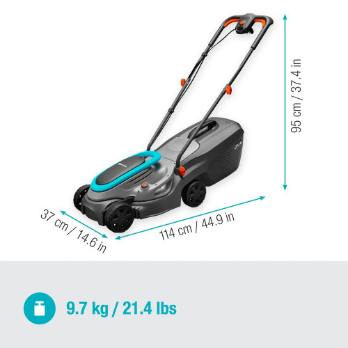 Tondeuse électrique PowerMax 32/1200 G2 - Coupe Ø 32 cm - jusqu'à 300m² - GARDENA