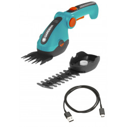 Kit cisaille à gazon ComfortCut Li + lame taille-buissons - Coupe 8/12 cm de marque GARDENA, référence: J7887600