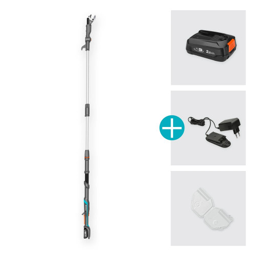 Coupe-branches HighCut 250/18V P4A sur batterie - Coupe Ø 28 mm - L. 2557 mm - GARDENA