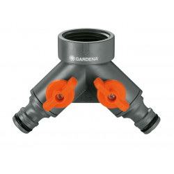 Sélecteur d'arrosage sur robinet 2 circuits filetage 26,5 mm - GARDENA