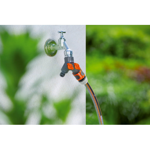 Sélecteur d'arrosage sur robinet 2 circuits filetage 26,5 mm - GARDENA
