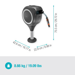 Dévidoir automatique pour terrasse RollUp - 20m - GARDENA