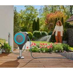 Dévidoir automatique pour terrasse RollUp S 15m - Bleu - GARDENA
