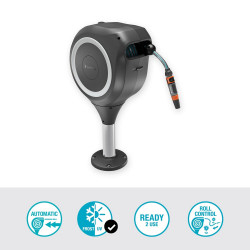 Dévidoir automatique pour terrasse RollUp S 15m - Blanc - GARDENA
