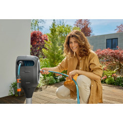 Dévidoir automatique pour terrasse RollUp S 15m - Blanc - GARDENA